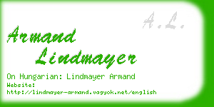 armand lindmayer business card